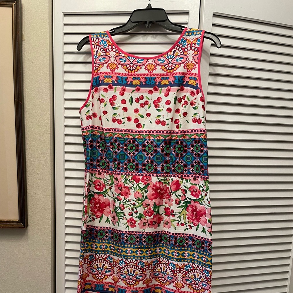 Chetta B Cherries and Floral Dress